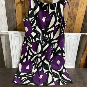 I.N. Studio Black and White A-line Halter Mini Dress